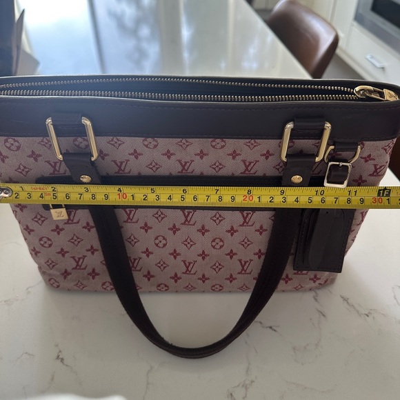 Louis Vuitton Burgundy Monogram Canvas Tote - Picture 9 of 13